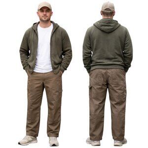 Ridgecut Toughwear Canvas Carpenter Pant Army Green Mens 40x30 Workwear Normcore
